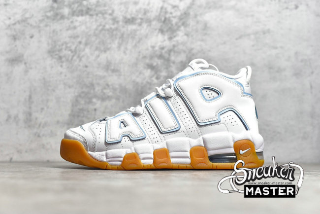 NIKE AIR MORE UPTEMPO GS OCEAN BLISS WHITE/NOISE AQUA-GUM LIGHT BROWN-OCEAN BLISS 415082-107