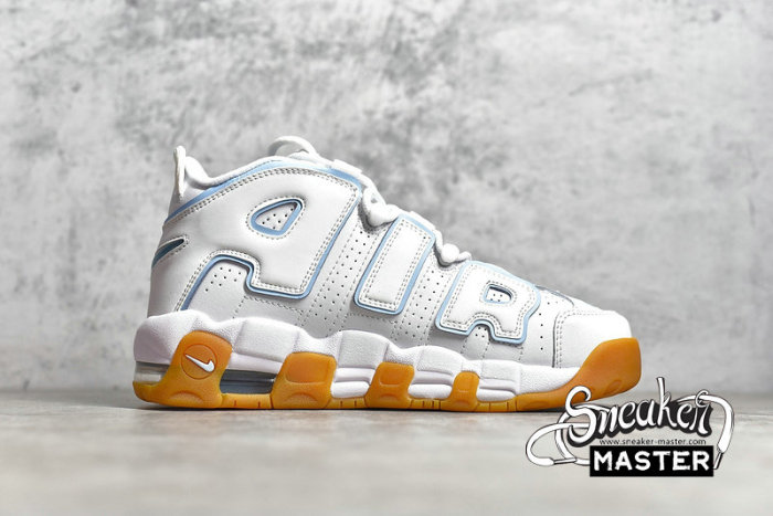 NIKE AIR MORE UPTEMPO GS OCEAN BLISS WHITE/NOISE AQUA-GUM LIGHT BROWN-OCEAN BLISS 415082-107