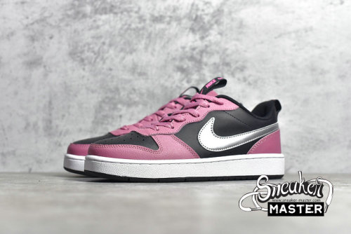 NIKE COURT BOROUGH LOW 2 SE GS DESERT BERRY/METALLIC SILVER/BLACK CT3964-600