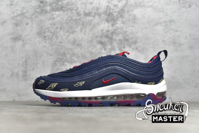 NIKE AIR MAX 97 GOLF WING IT NAVY BLUE/RED/WHITE CK1220-400
