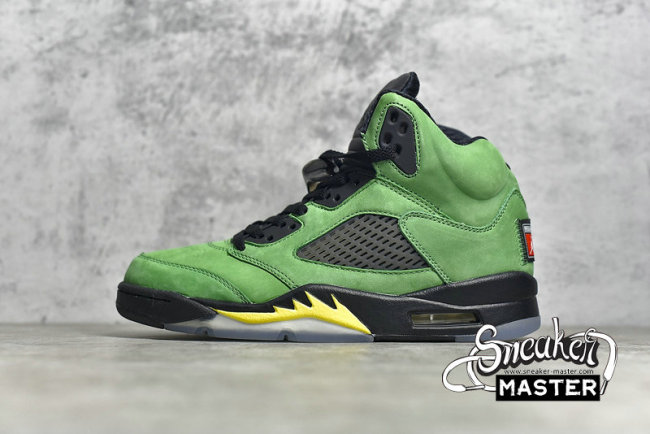 NIKE AIR JORDAN 5 RETRO SE OREGON APPLE GREEN/BLACK/YELLOW STRIKE/BLACK CK6631-307
