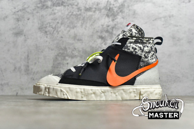 NIKE BLAZER MID X READYMADE BLACK/VAST GREY/VOLT/TOTAL ORANGE CZ3589-001