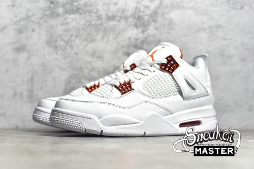 NIKE AIR JORDAN 4 RETRO ORANGE METALLIC WHITE/TOTAL ORANGE/METALLIC SILVER CT8527-118
