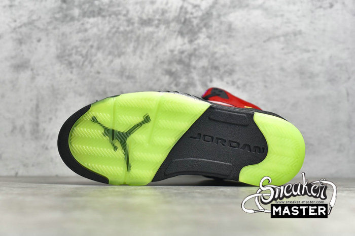 NIKE AIR JORDAN 5 RETRO SE WHAT THE VARSITY MAIZE/COURT PURPLE/GHOST GREEN/SOLAR ORANGE CZ5725-700