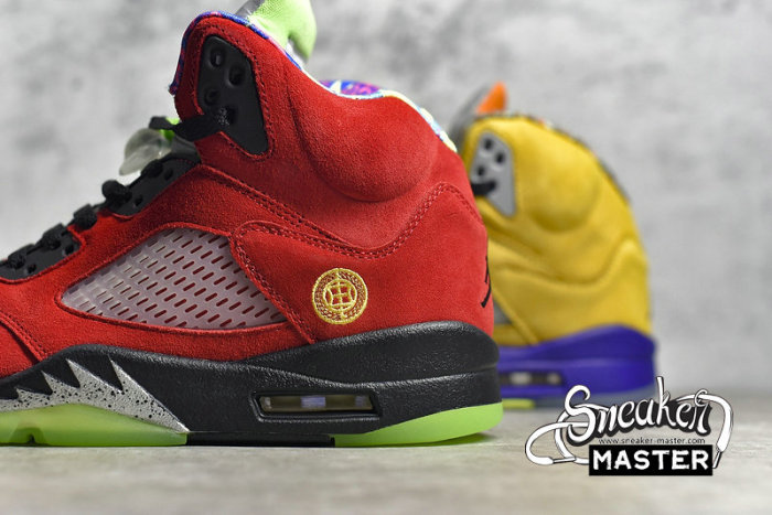 NIKE AIR JORDAN 5 RETRO SE WHAT THE VARSITY MAIZE/COURT PURPLE/GHOST GREEN/SOLAR ORANGE CZ5725-700