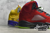 NIKE AIR JORDAN 5 RETRO SE WHAT THE VARSITY MAIZE/COURT PURPLE/GHOST GREEN/SOLAR ORANGE CZ5725-700