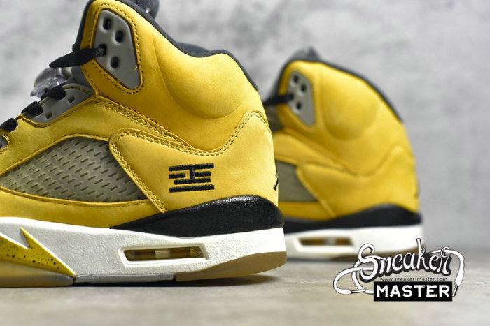 NIKE AIR JORDAN 5 RETRO T23 TOKYO VARSITY MAIZE/ANTHRACITE-WOLF GREY-BLACK 454783-701