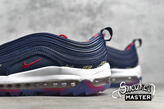 NIKE AIR MAX 97 GOLF WING IT NAVY BLUE/RED/WHITE CK1220-400