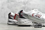 NEW BALANCE 530 V2 RETRO RUNNING SHOES WHITE/SILVER/RED MR530SA