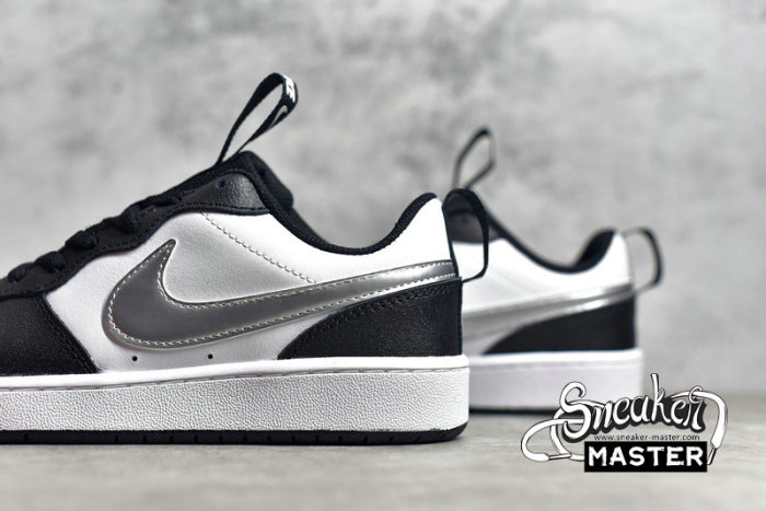 NIKE COURT BOROUGH LOW 2 SE BLACK/WHITE/SILVER CT3964-100