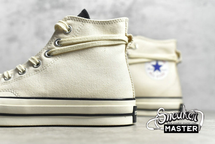 CONVERSE CHUCK TAYLOR ALL STAR 70S HIGH X FEAR OF GOD ESSENTIALS NATURAL IVORY/EGRET/BLACK 167955C