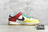 NIKE SB DUNK LOW SE FREE.99 WHITE/LIGHT CHOCOLATE/ROMA GREEN DH0952-100