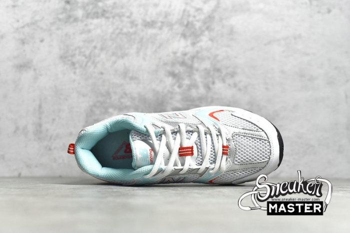 NEW BALANCE 530 RUNNING SHOES WHITE/TURQUOISE/ORANGE MR530CC1