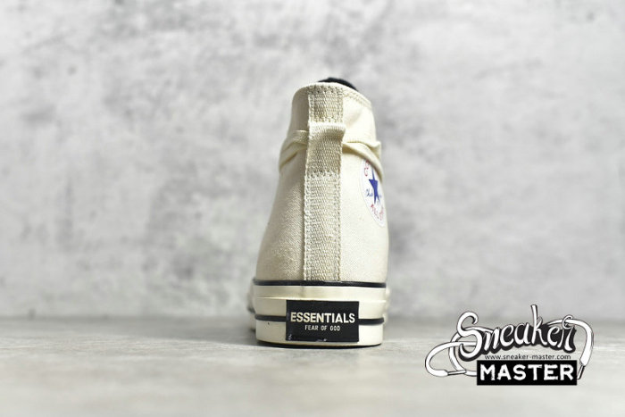 CONVERSE CHUCK TAYLOR ALL STAR 70S HIGH X FEAR OF GOD ESSENTIALS NATURAL IVORY/EGRET/BLACK 167955C