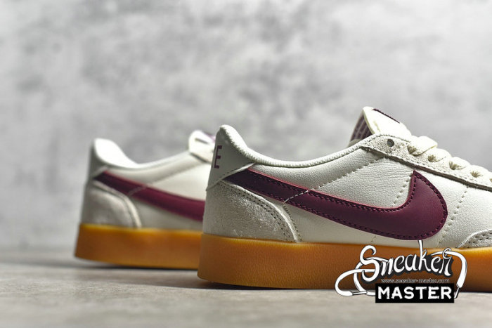 NIKE KILLSHOT 2 LEATHER X J.CREW NIGHT MAROON SAIL/GUM YELLOW/NIGHT MAROON 432997-112