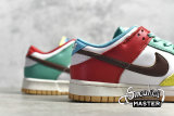NIKE SB DUNK LOW SE FREE.99 WHITE/LIGHT CHOCOLATE/ROMA GREEN DH0952-100