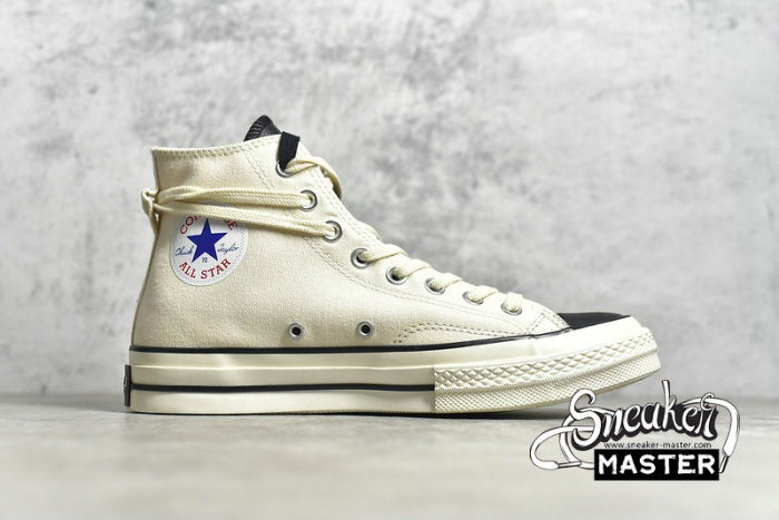 CONVERSE CHUCK TAYLOR ALL STAR 70S HIGH X FEAR OF GOD ESSENTIALS NATURAL IVORY/EGRET/BLACK 167955C