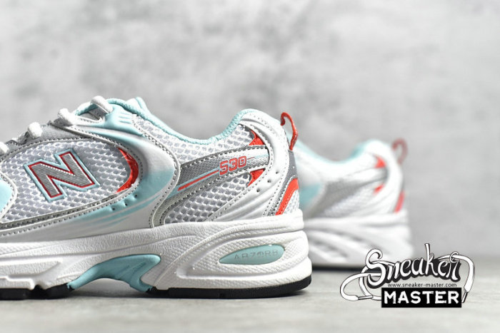 NEW BALANCE 530 RUNNING SHOES WHITE/TURQUOISE/ORANGE MR530CC1