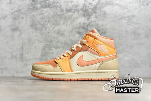 NIKE AIR JORDAN 1 MID APRICOT ATOMIC ORANGE/APRICOT AGATE/TERRA BLUSH DH4270-800