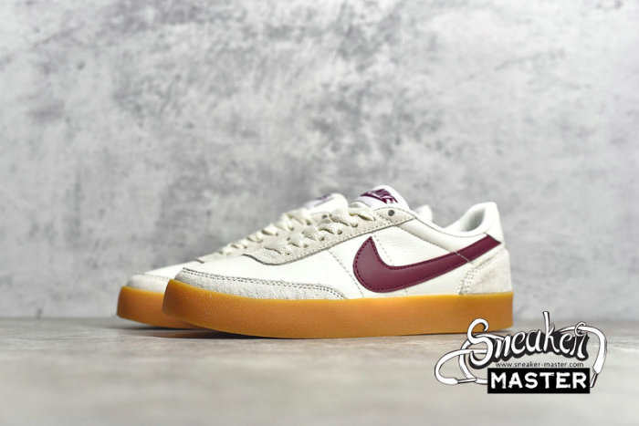 NIKE KILLSHOT 2 LEATHER X J.CREW NIGHT MAROON SAIL/GUM YELLOW/NIGHT MAROON 432997-112