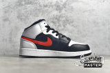 NIKE AIR JORDAN 1 MID GS CHILE RED BLACK/CHILE RED/WHITE 554725-075
