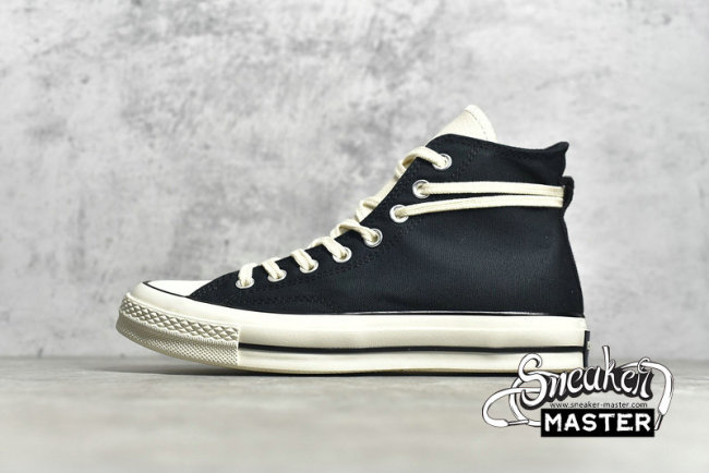 CONVERSE CHUCK TAYLOR ALL STAR 70S HIGH X FEAR OF GOD ESSENTIALS BLACK/EGRET 167954C
