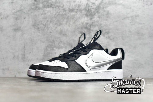 NIKE COURT BOROUGH LOW 2 SE BLACK/WHITE/SILVER CT3964-100