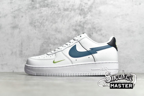 NIKE AIR FORCE 1 LOW LIGHTNING BOLT WHITE/AQUAMARINE/LIME GLOW/OFF NOIR DJ6894-100