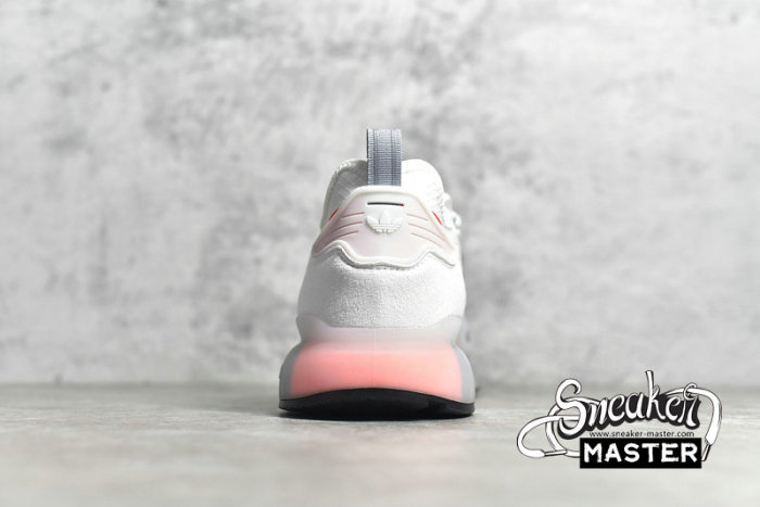 ADIDAS ZX 2K BOOST SHOES CLOUD WHITE/METALLIC SILVER/GLOW BLUE FY5725