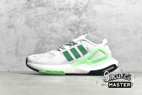 ADIDAS DAY JOGGER SHOES CLOUD WHITE/CLOUD WHITE/GREEN FW4848
