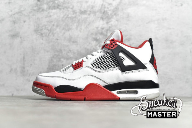 NIKE AIR JORDAN 4 RETRO OG FIRE RED 2020 WHITE/BLACK/TECH GREY/FIRE RED DC7770-160