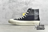 CONVERSE CHUCK TAYOR ALL-STAR 70S MIXED MATERIAL HIGH BLACK/COOL GREY/EGRET 163220C