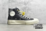 CONVERSE CHUCK TAYOR ALL-STAR 70S MIXED MATERIAL HIGH BLACK/COOL GREY/EGRET 163220C