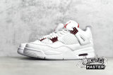 NIKE AIR JORDAN 4 RETRO RED METALLIC WHITE/UNIVERSITY RED/METALLIC SILVER CT8527-112