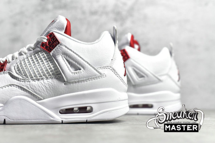 NIKE AIR JORDAN 4 RETRO RED METALLIC WHITE/UNIVERSITY RED/METALLIC SILVER CT8527-112