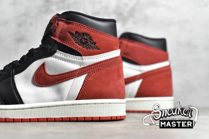 NIKE AIR JORDAN 1 RETRO HIGH OG SUMMIT WHITE/TRACK RED-BLACK 555088-112