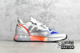 ADIDAS ZX 2K BOOST SHOES CLOUD WHITE/METALLIC SILVER/GLOW BLUE FY5725
