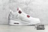 NIKE AIR JORDAN 4 RETRO RED METALLIC WHITE/UNIVERSITY RED/METALLIC SILVER CT8527-112