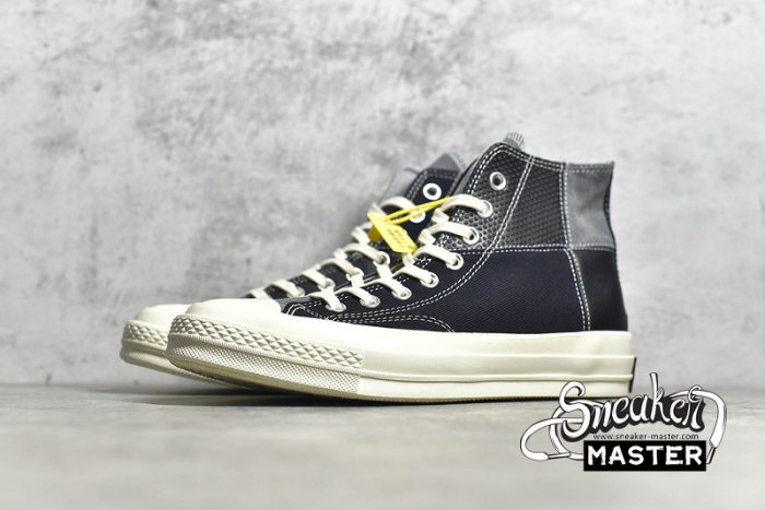 CONVERSE CHUCK TAYOR ALL-STAR 70S MIXED MATERIAL HIGH BLACK/COOL GREY/EGRET 163220C