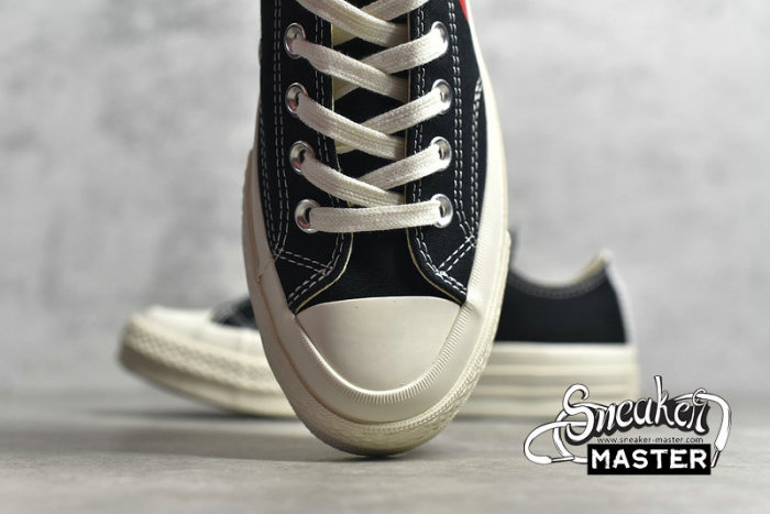 CONVERSE CHUCK TAYLOR ALL STAR 70S LOW PLAY X COMME DES GARÇONS BLACK/WHITE/RED 150206C