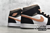 NIKE AIR JORDAN 1 MID SE PEACH MOCHA WHITE/APRICOT/AGATE/BLACK DH0210-100