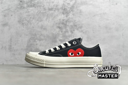 CONVERSE CHUCK TAYLOR ALL STAR 70S LOW PLAY X COMME DES GARÇONS BLACK/WHITE/RED 150206C