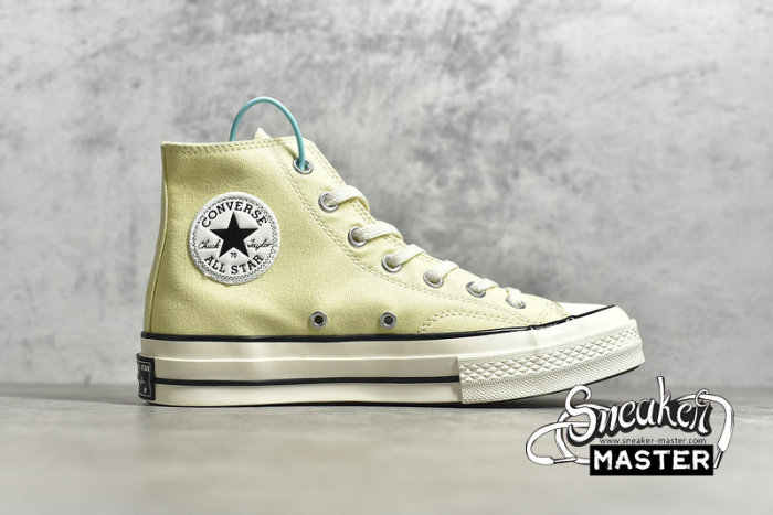 CONVERSE CHUCK TAYLOR ALL STAR 70S HIGH LIGHT YELLOW/BLACK/EGRET 170795C
