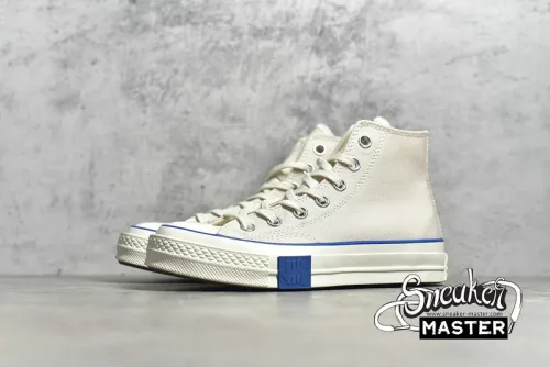 CONVERSE X UNDEFEATED CHUCK TAYLOR 70S HIGH FUNDAMENTALS PARCHMENT BLACK/IMPERIAL BLUE 171161C