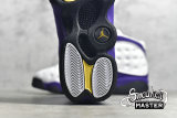 NIKE AIR JORDAN 13 RETRO LAKERS WHITE/BLACK/COURT PURPLE/UNIVERSITY GOLD 414571-105
