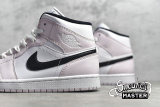 NIKE AIR JORDAN 1 MID BARELY ROSE BARELY ROSE/WHITE/BLACK BQ6472-500