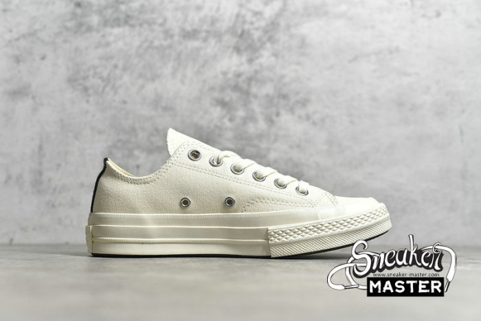 CONVERSE CHUCK TAYLOR ALL STAR 70S LOW PLAY X COMME DES GARÇONS WHITE/WHITE/RED 150207C