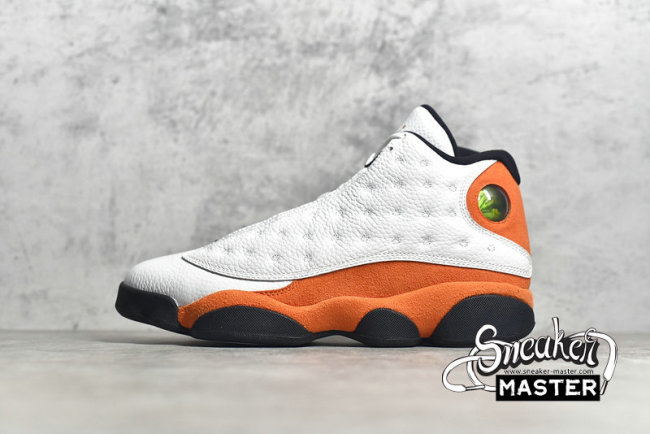 NIKE AIR JORDAN 13 RETRO STARFISH WHITE/BLACK/STARFISH 414571-108