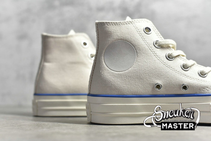 CONVERSE X UNDEFEATED CHUCK TAYLOR 70S HIGH FUNDAMENTALS PARCHMENT BLACK/IMPERIAL BLUE 171161C