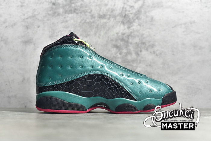 NIKE AIR JORDAN 13 RETRO DOERNBECHER EMERALD GREEN/VOLT ICE/BLACK/DYNAMIC PINK 836405-305